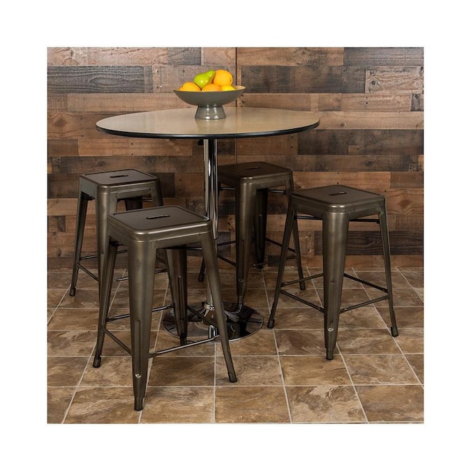 Flash Furniture 4 Et, Flash Furniture Bar Height Table And Stool Set