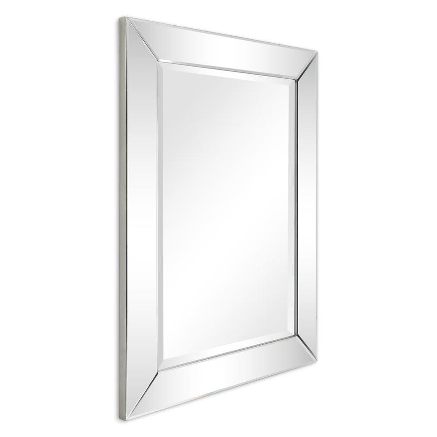 Empire Art Direct Wall Mirror 30-in L x 40-in W Clear Beveled Wall ...