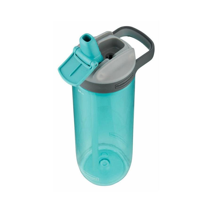 Rubbermaid Rubbermaid 6504203 24 oz Aqua Plastic Water Bottle BPA Free in the Endless Aisle
