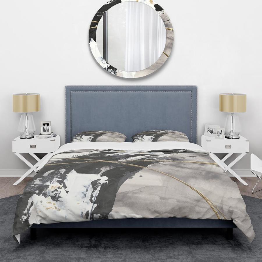 Designart 3-Piece Black King Duvet Cover Set in the Bedding Sets ...