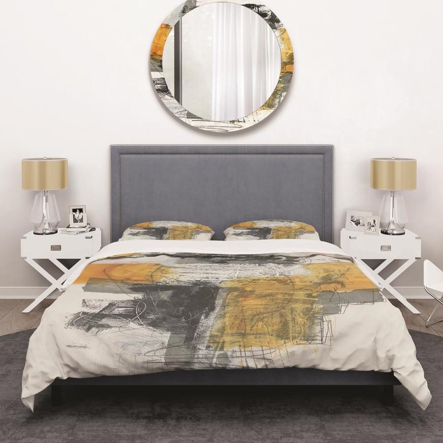 Designart 3-Piece Orange King Duvet Cover Set in the Bedding Sets ...