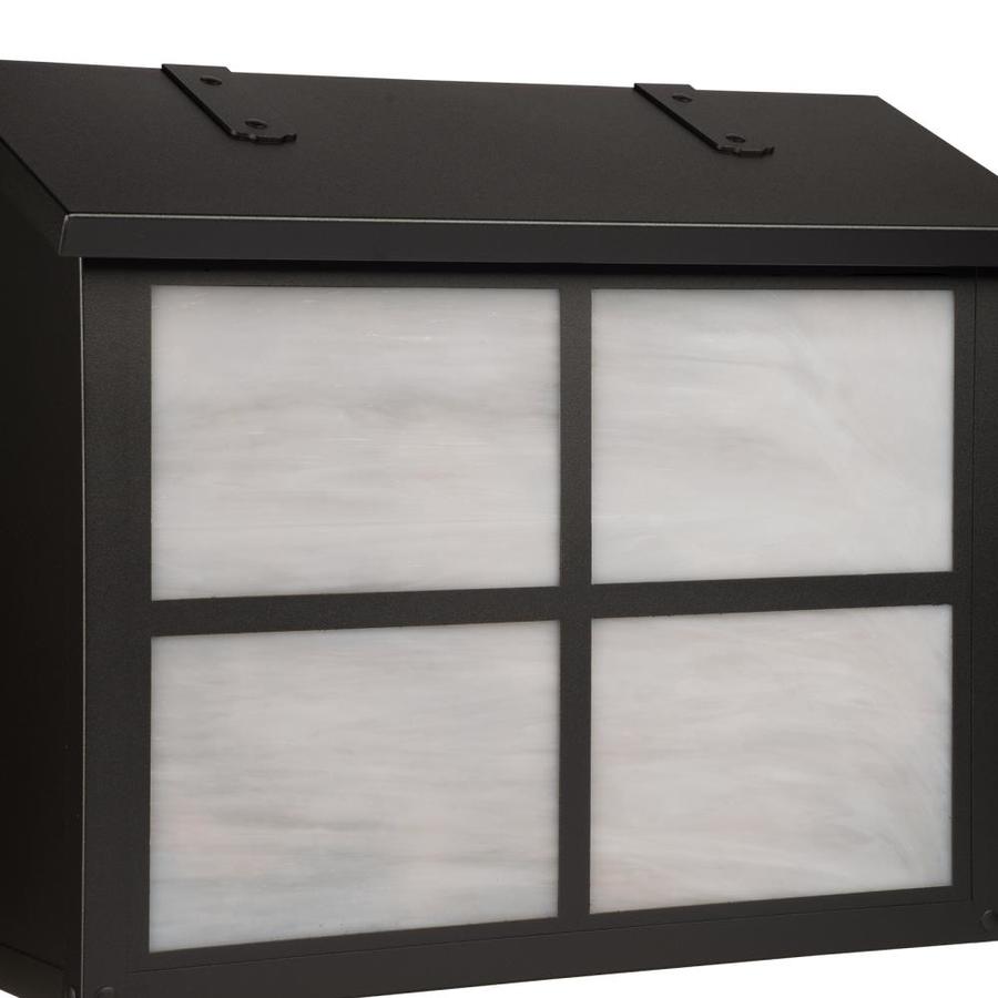 America's Finest Americas Finest Lighting AF3133TBWW Window 14 Large Mailbox, Wispy White