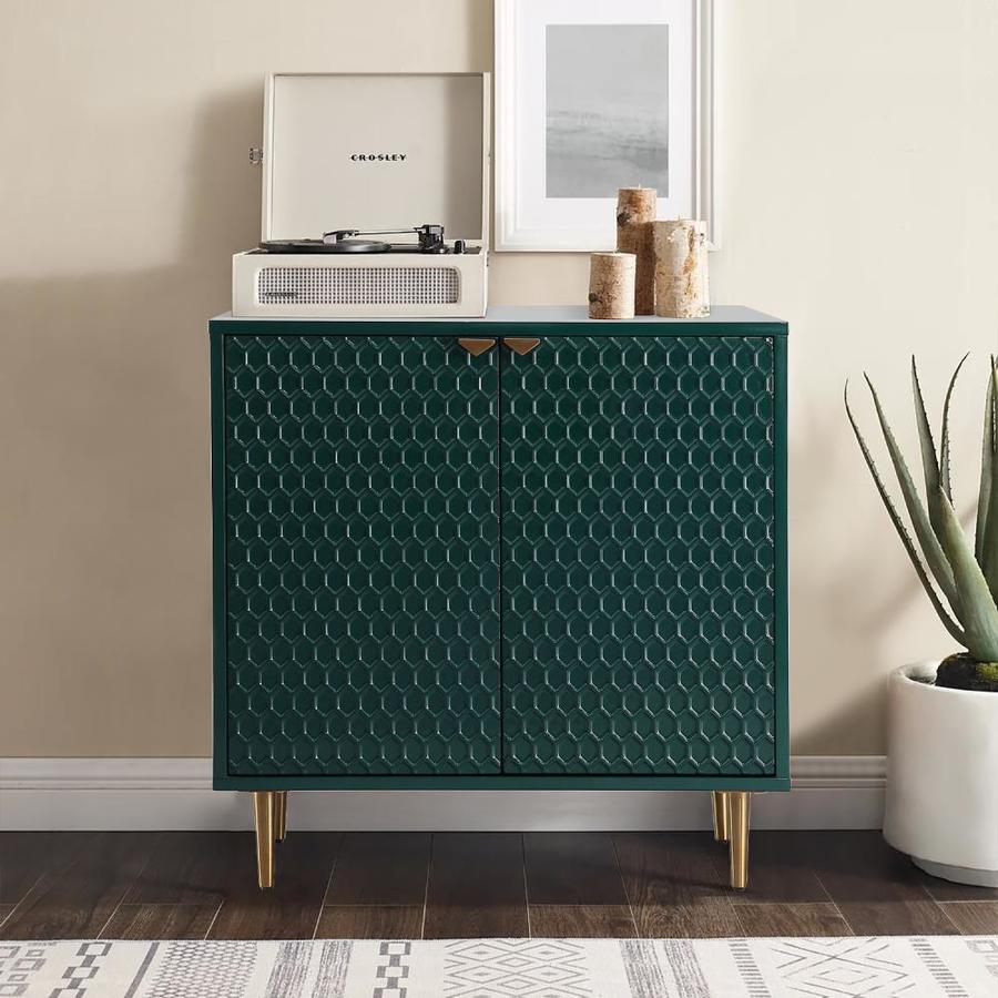 CASAINC Fully-Assembly Green 2 Door Accent Cabinet for Bedroom and ...