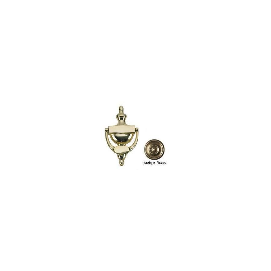 Ador PK4.609 Solid Brass Ring Door Knocker with Square Bases in Antique Brass
