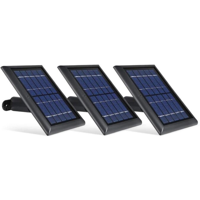 Wasserstein Arlo Ultra, Ultra 2, Pro 3, Pro 4, Floodlight Cam Black Solar Panel (3Pack) in the