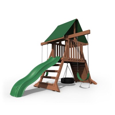 Swing Set Wood Playsets Swing Sets At Lowes Com
