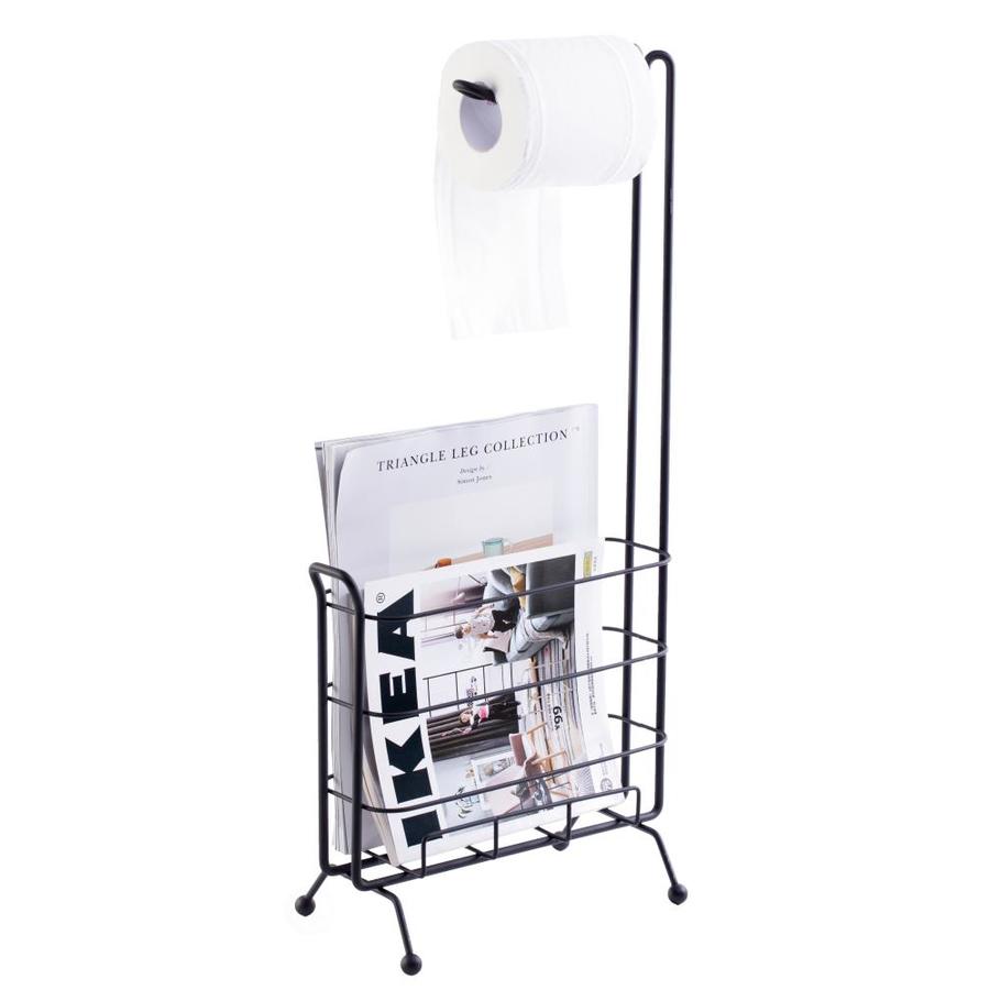Basicwise Toilet Paper Holder Magazine Rack in the Bathroom Vanity