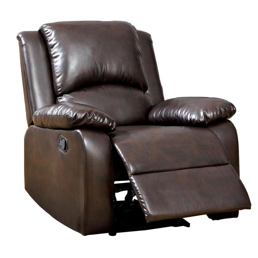 Venetian Worldwide Oxford Rustic Dark Brown Recliner in the Recliners ...