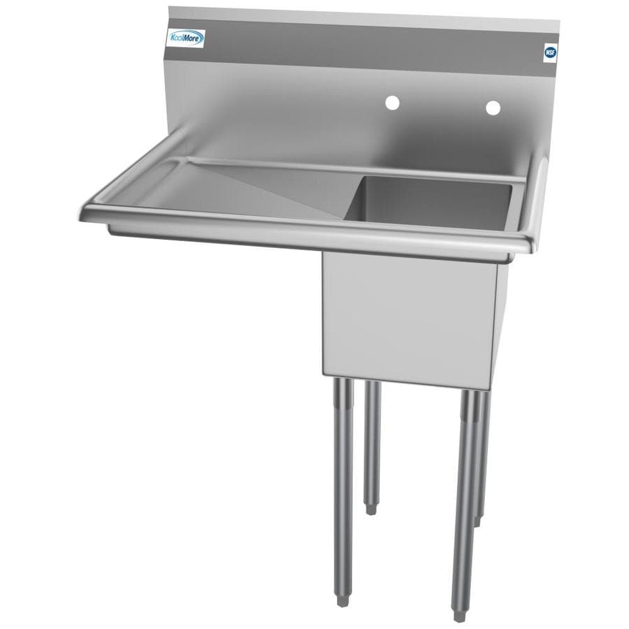 KoolMore 31 in. 1 Compartment Stainless Steel Commercial Kitchen Prep ...