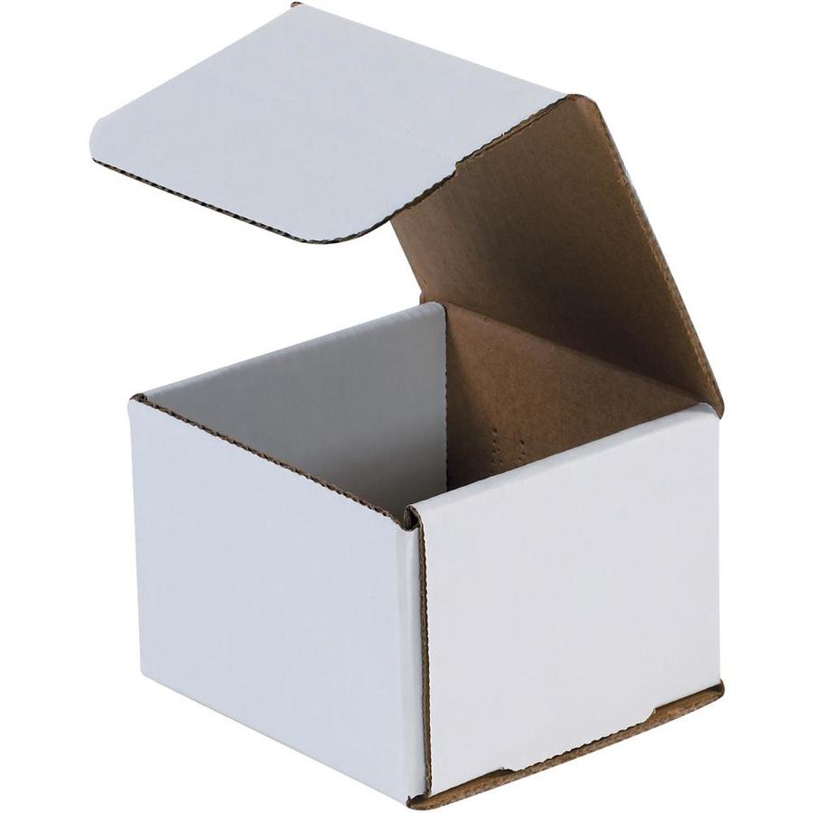 Ship Pro USA 50Pack 4 In. x 4 In. x 3 In. White Corrugated Mailers at