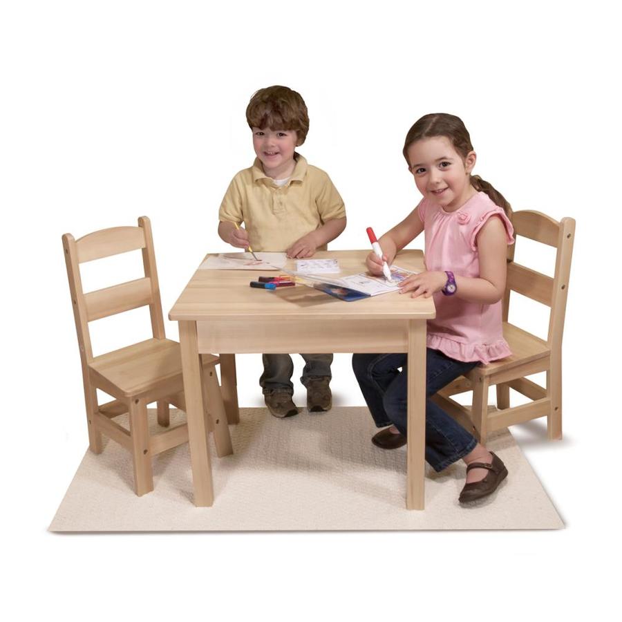 melissa and doug solid wood table