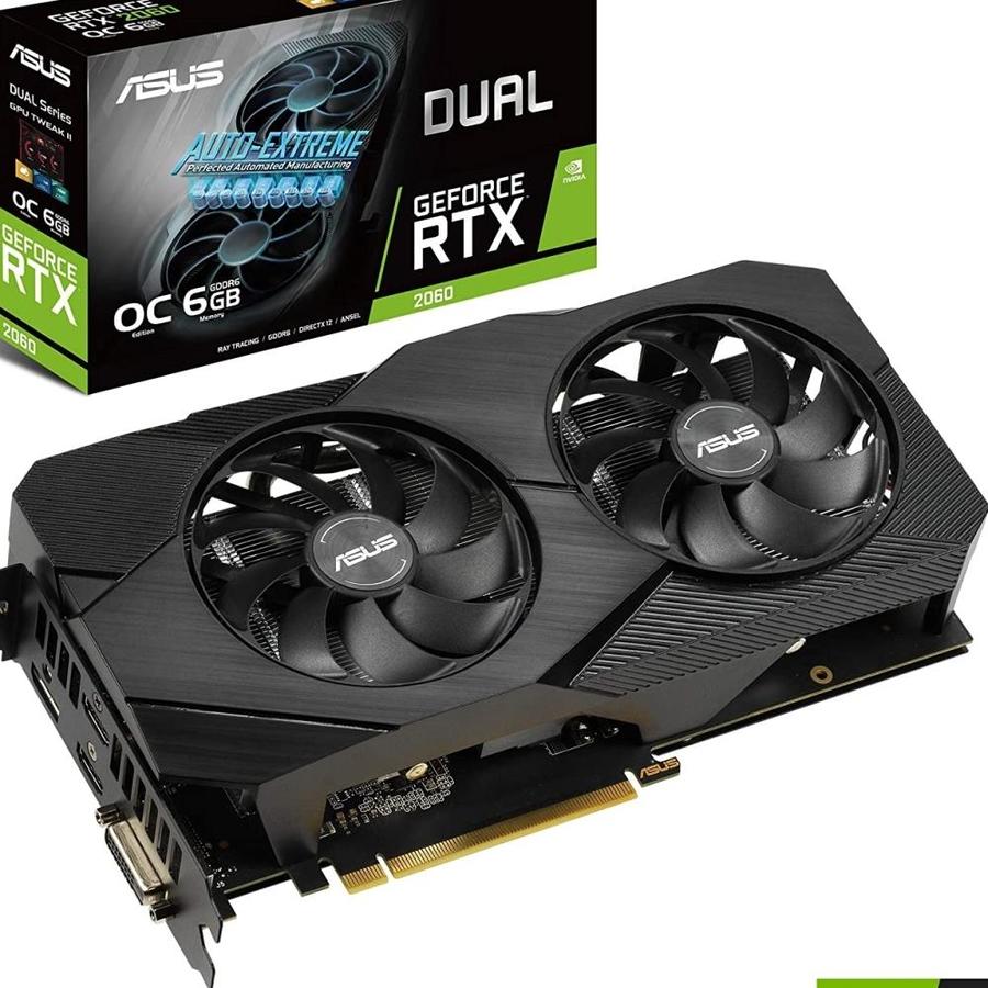 Asus Asus Dual Rtx60 O6g Evo 6 Gb Video Card Geforce Rtx 60 Oc Evo Gddr6 192bit Dvi Hdmi Displayport In The Endless Aisle Department At Lowes Com