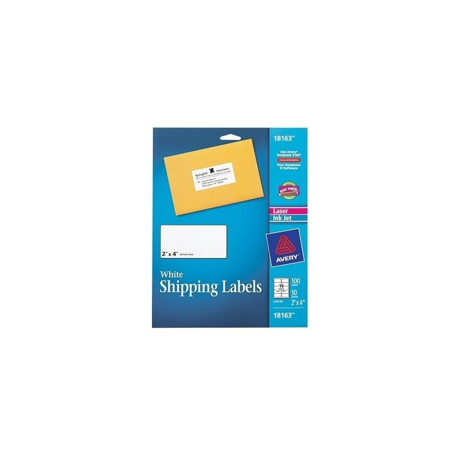 white mailing labels