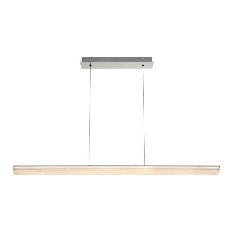 Eurofase Landor Chrome Transitional Linear Led Kitchen Island Light In The Pendant Lighting Department At Lowes Com