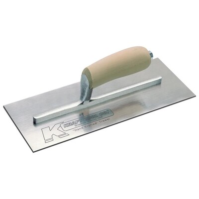 TYTAN Flexible Finishing Stainless Steel Trowel 14 inch WOODEN HANDLE