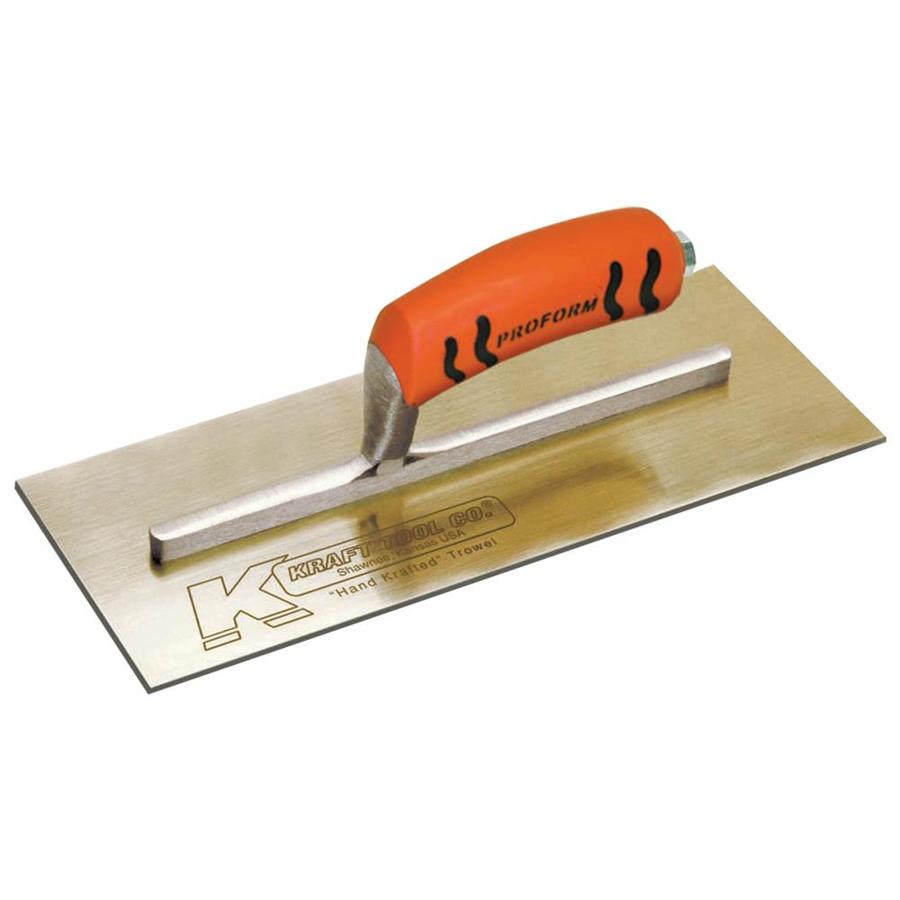 Kraft Tool Golden Stainless Steel Plaster Trowel with ProForm Handle