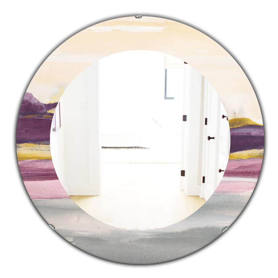 Designart Designart Mirrors 31.5-in L x 31.5-in W Round Multi-color ...
