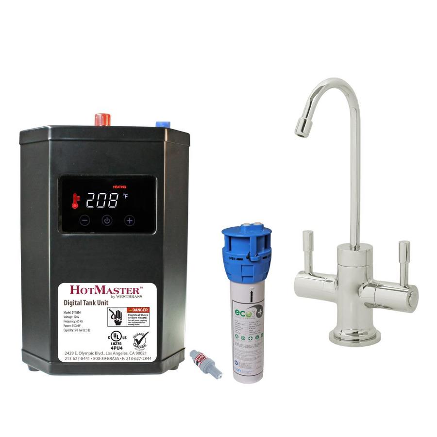 WESTBRASS Develosah Polished Nickel Hot and Cold Water Dispenser in the