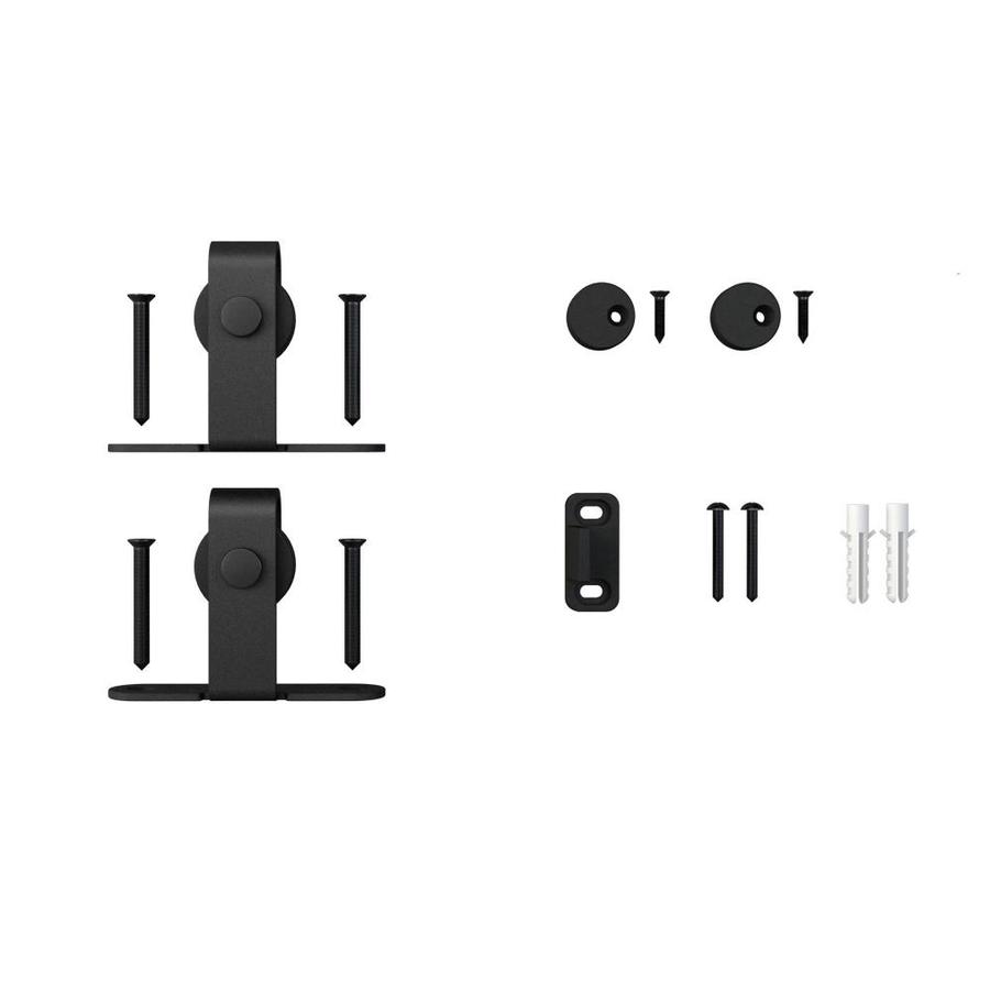 5 ft Mini Cabinet Barn Door Hardware Sliding Double Door Kit Architectural Products by Outwater Oil Rubbed Bronze