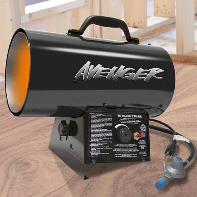 Avenger 60000BTU Indoor Portable Forced Air Propane Heater in the Propane Heaters department at