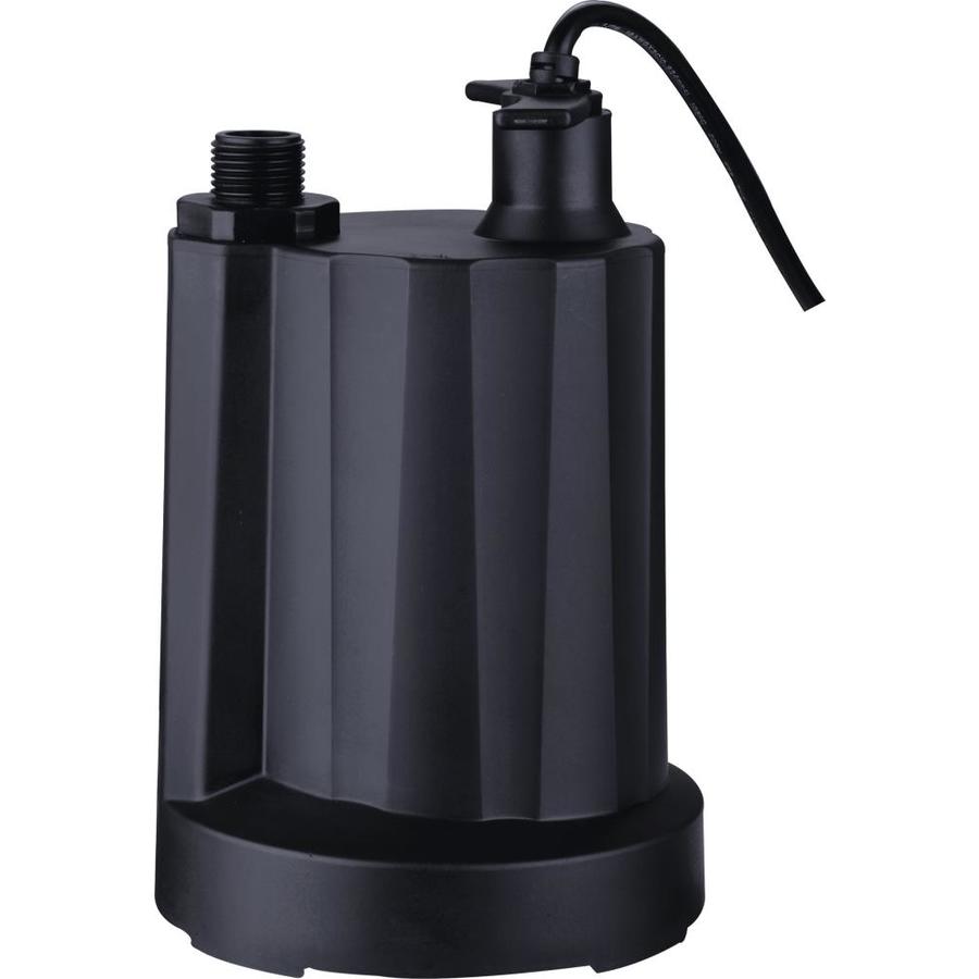 Acquaer 1/6 HP Submersible Plastic Utility Pump in the Water Pumps