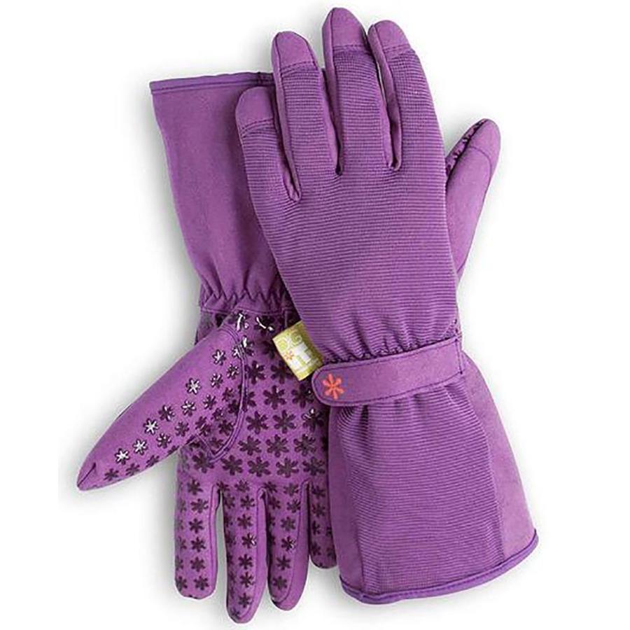 Dig It Womens Large Purple Synthetic Leather Garden Gloves in the