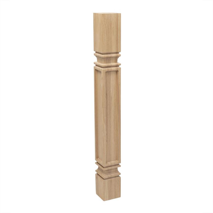 Architectural Products by Outwater Wood Rubberwood Table leg (Actual 3