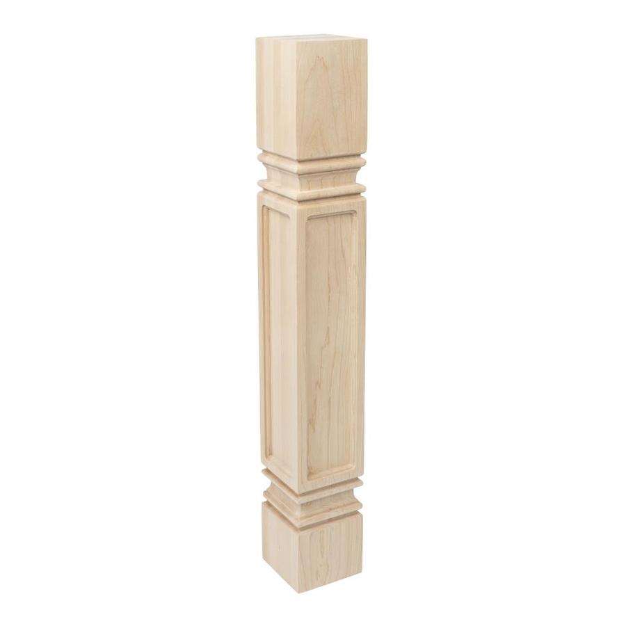 Architectural Products by Outwater Wood Hard maple Table leg (Actual 5