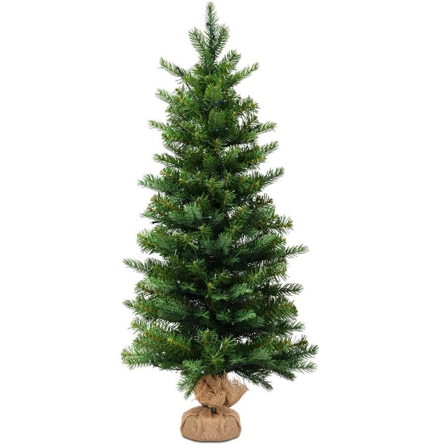 Goplus 3-ft Pre-lit Artificial Christmas Tree With 50 Yellow Warm White 