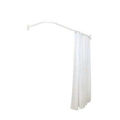 L Shaped Shower Rods At Com - L Shower Curtain Rod
