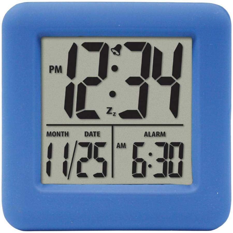 Equity by La Crosse Soft Cube LCD Alarm Clock (Blue) in the Clocks