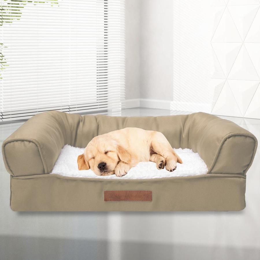 Duck River Textile Taupe Polyester Rectangular Dog Bed ...