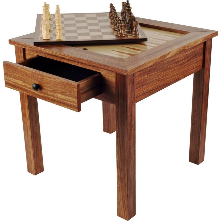 Toy Time Wood 3 In 1 Chess Backgammon Table By Toy Time Strategy Game In The Board Games Department At Lowes Com