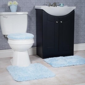 Hastings Home Hastings Home 3 Piece Super Plush Non Slip Bath Mat Rug Set Rust In The Bathroom Rugs Mats Department At Lowes Com