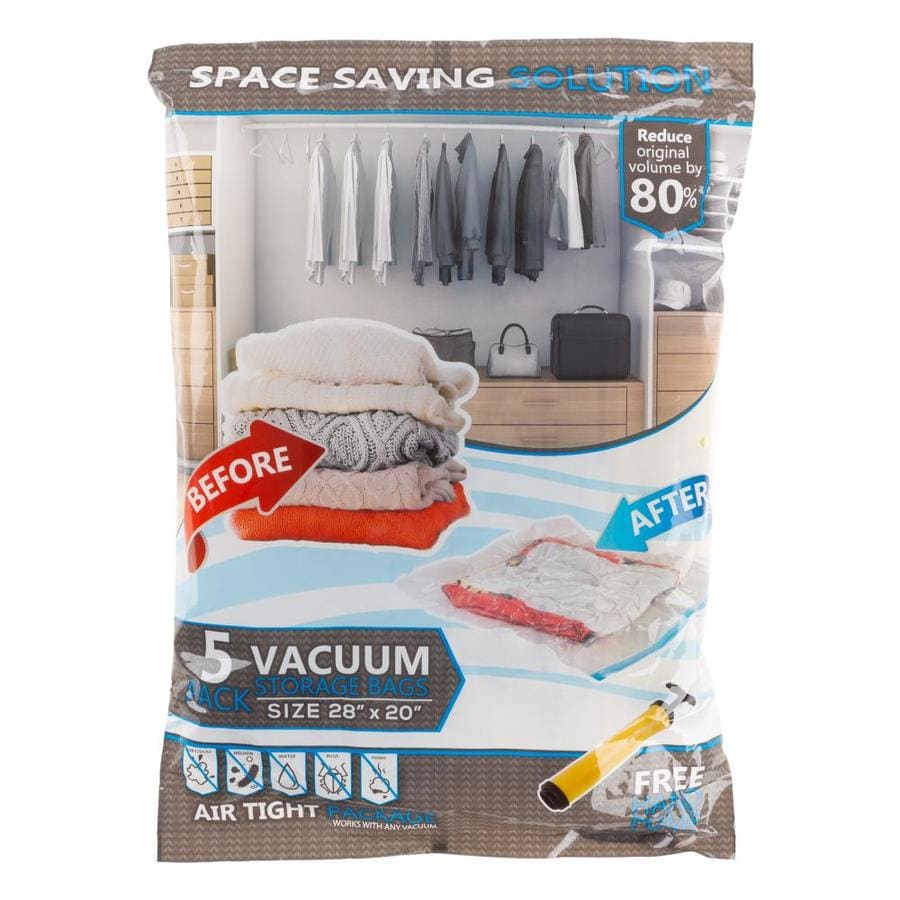 Hastings Home 5 Vacuum Storage Bags-Space Saving Air Tight Compression ...