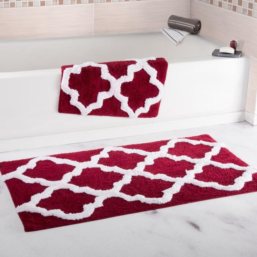 Hastings Home Hastings Home 100 Percent Cotton 2 Piece Trellis Bathroom   5001380719 