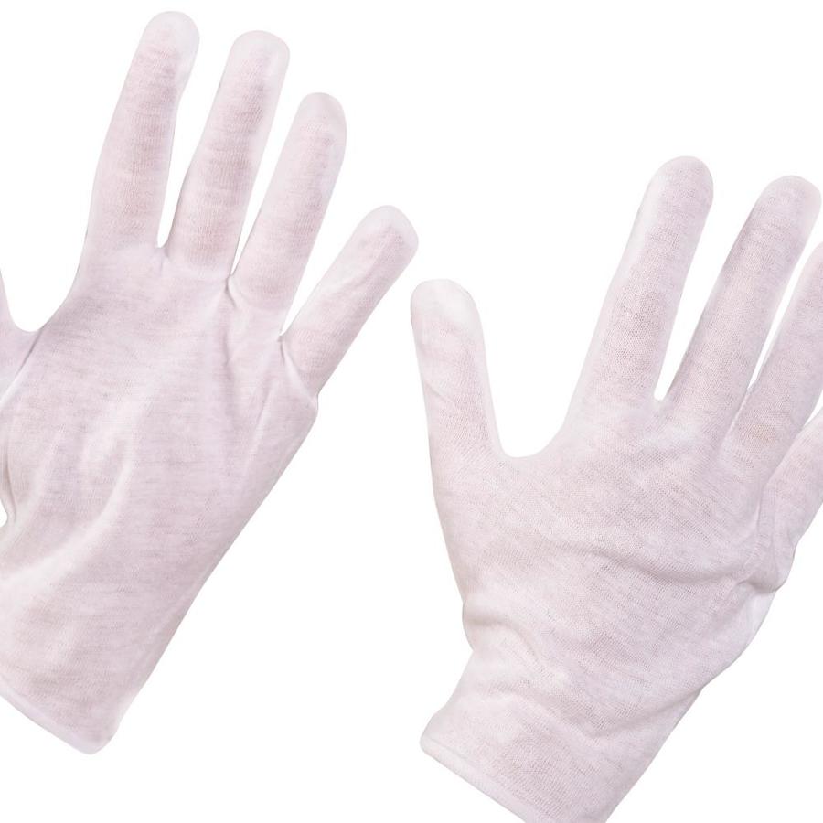 white inspection gloves