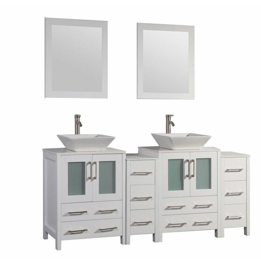 Vanity Art 72 In Double Sink Bathroom Vanity Set White In The Endless Aisle Department At Lowes Com