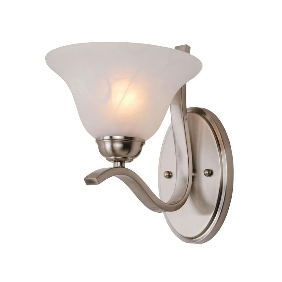 Lucid Lighting Lucid Lighting, 7.5-in Indoor Brushed Nickel Traditional ...