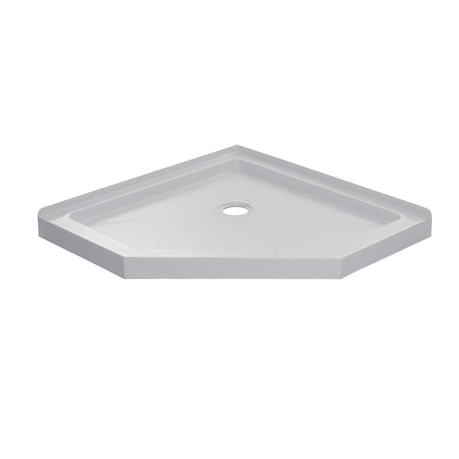 Foremost Foremost 36in x 36in Neo Angle Shower Base in White in the