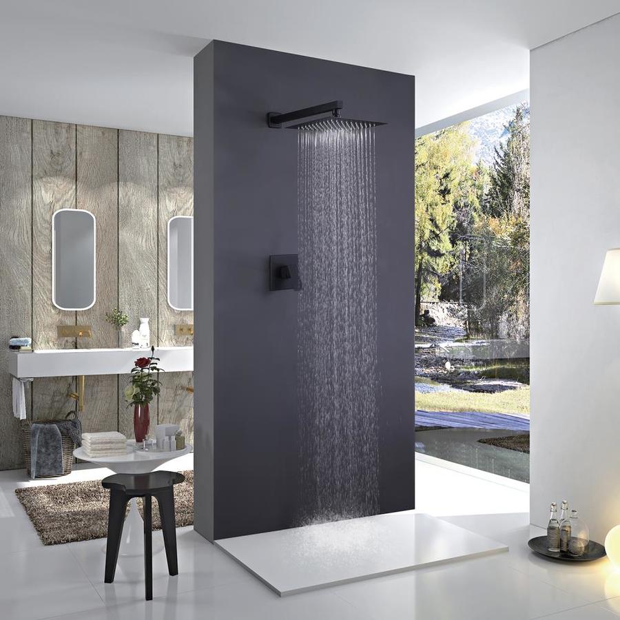 CASAINC Matte Black 1-Handle Shower Faucet with Valve in the Shower ...