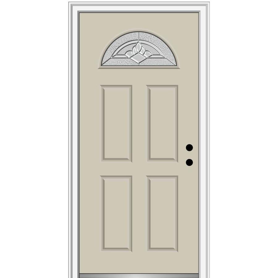 32x80 Fiberglass Exterior Door With Window Glass Door Ideas