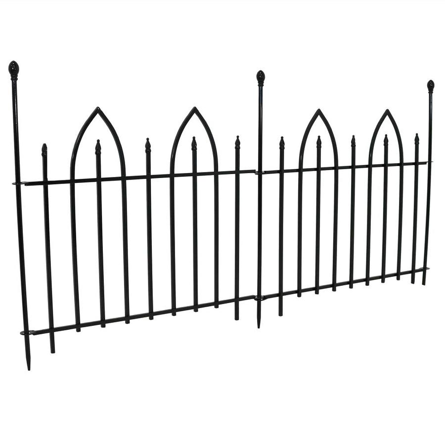 Sunnydaze Decor Sunnydaze 2 Piece Gothic Arch Garden Border Fence In The Garden Fencing Department At Lowes Com