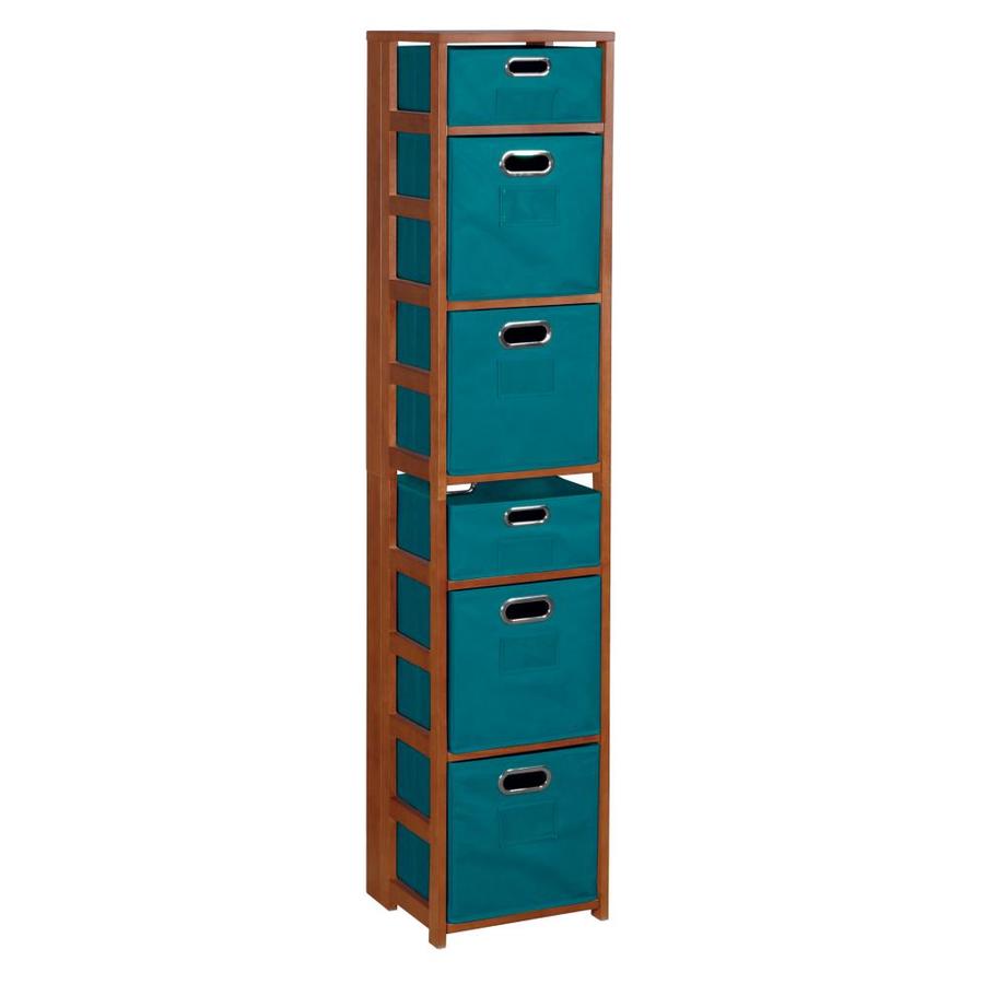 Regency Flip Flop 67in Square Folding Bookcase with Folding Fabric