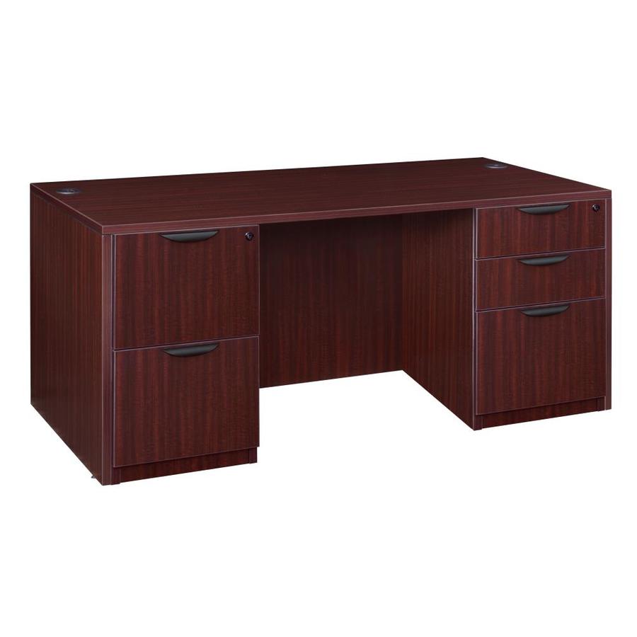 Regency Legacy 66-in Double Full Pedestal Desk- Mahogany in the Desks ...