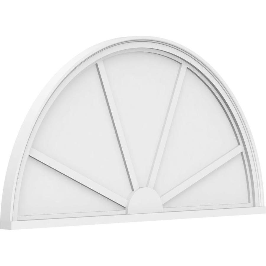 Ekena Millwork Half Round 4 Spoke 32in x 16ft PVC Pediment Entry Door