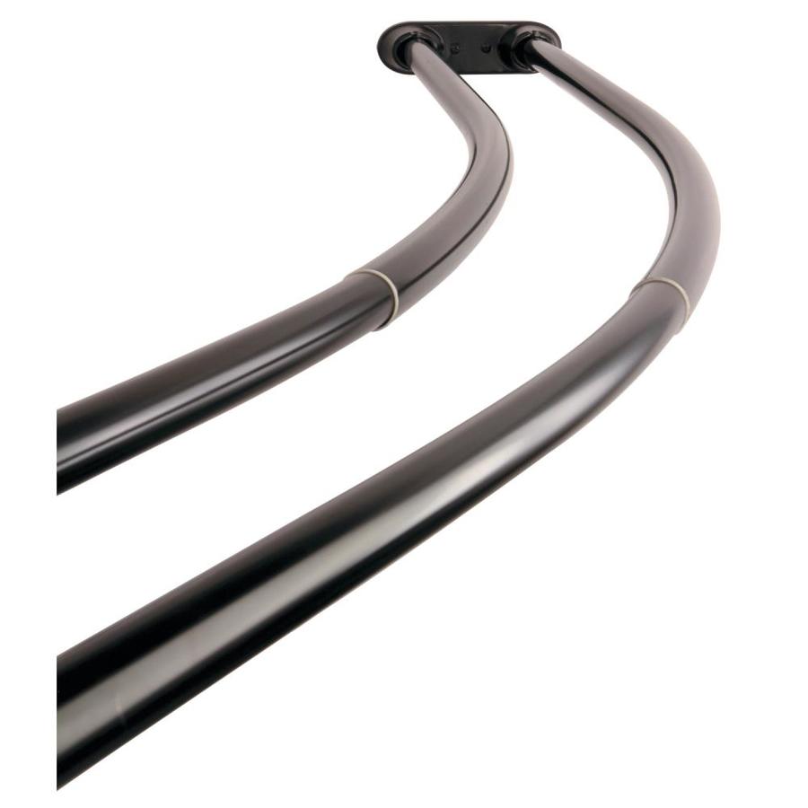 Kingston Brass Traditional Adjustable 6072 in. Double Curved Stainless