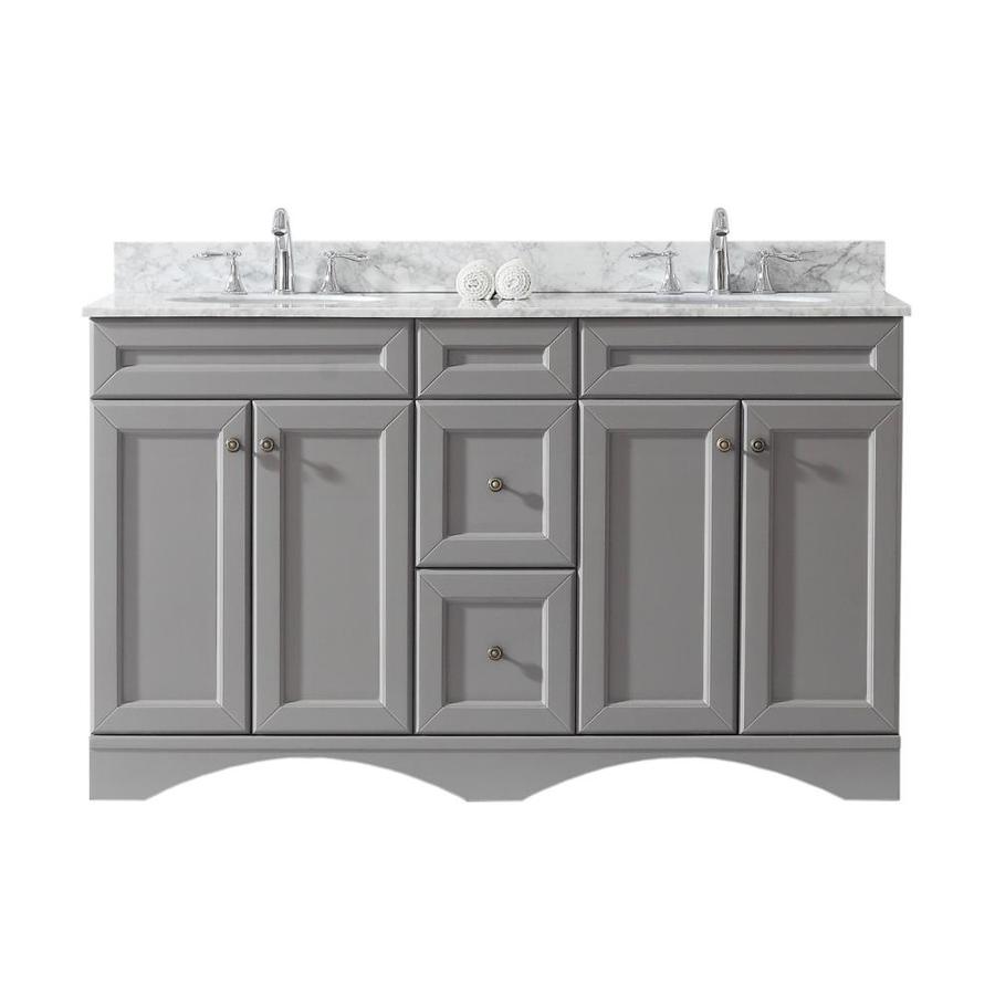 Virtu USA Talisa 60-in Gray Undermount Double Sink ...