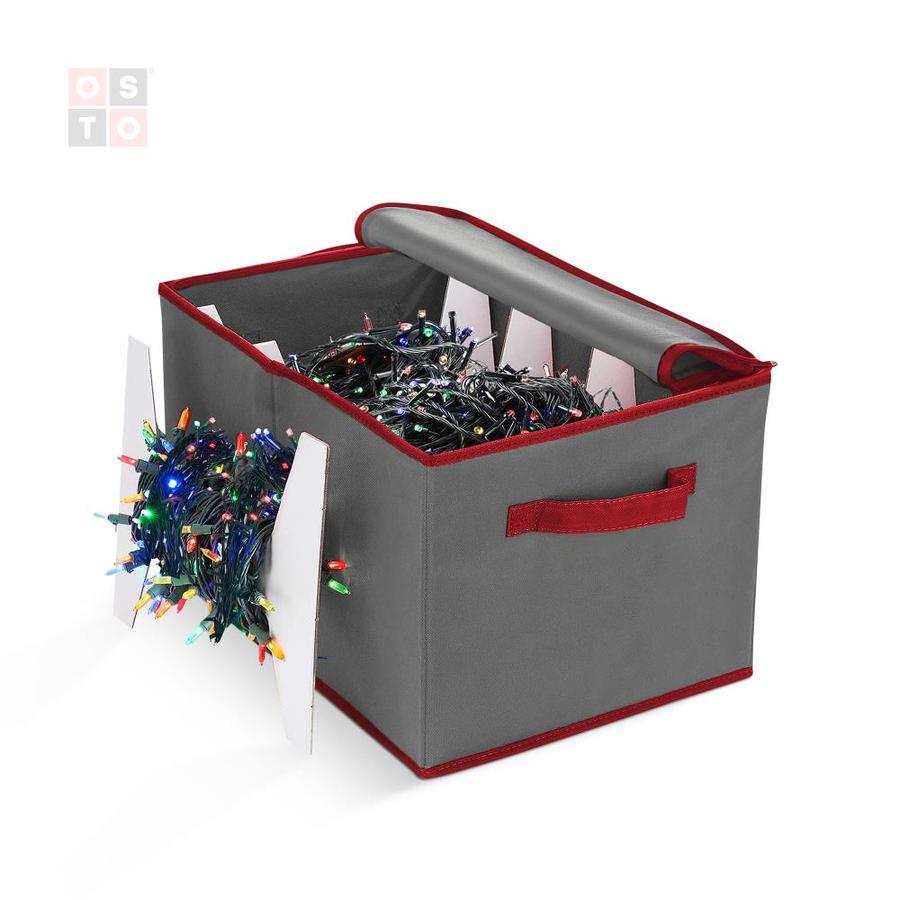 OSTO Christmas Strip Light Storage Box with 4 Cardboard Wraps to Store