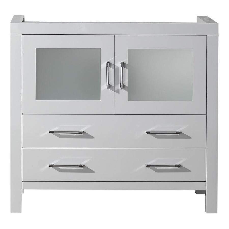 Virtu USA Dior 36-in White Bathroom Vanity Cabinet in the ...